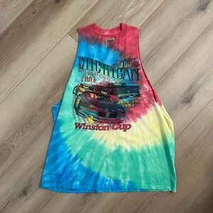 First of a Kind NASCAR Tie-Dye Tank Top